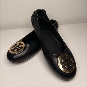Tory Burch Minnie Travel Ballet Flat Black